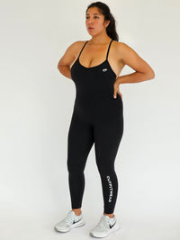 Gifted Crossback Leggings Bodysuit - Onyx