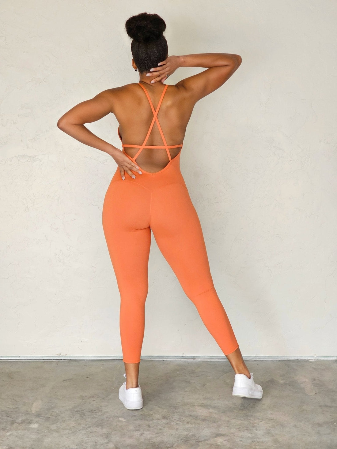 Gifted Crossback Leggings Bodysuit - Pumpkin