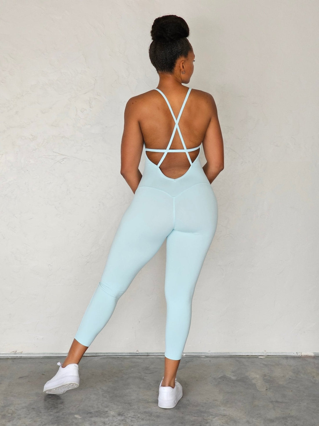 Gifted Crossback Leggings Bodysuit - Icy