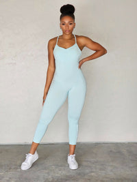 Gifted Crossback Leggings Bodysuit - Icy