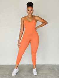 Gifted Crossback Leggings Bodysuit - Pumpkin